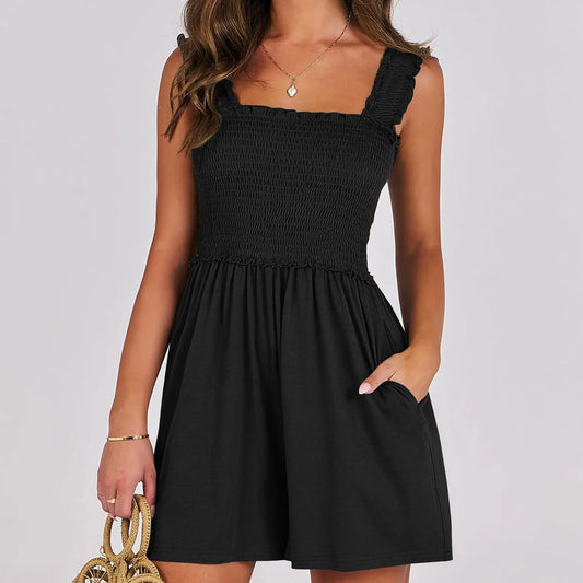 Grit and Glam Romper -Black